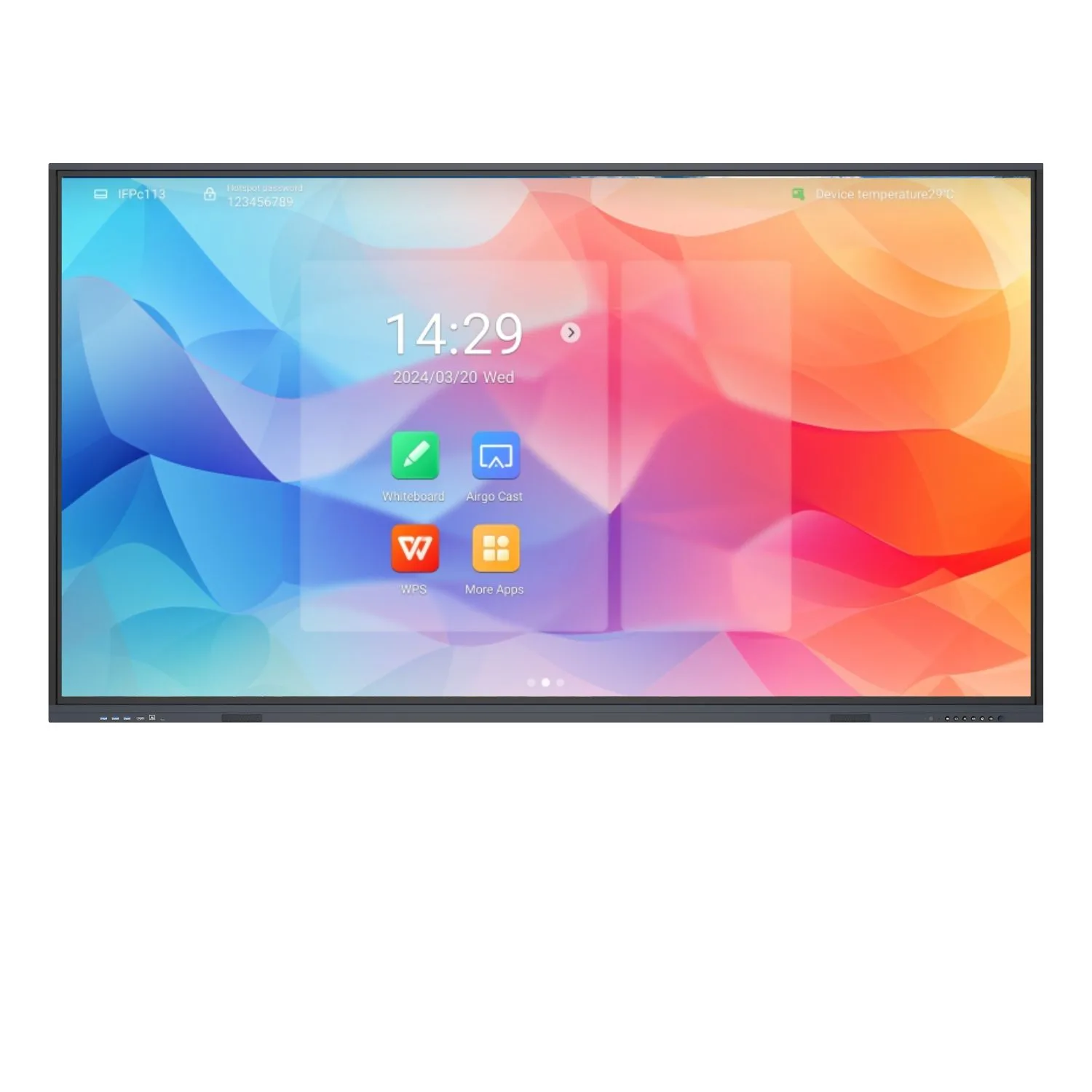 4K Zero Bonding Interactive Flat Panel D12 Pro With 48MP Camera